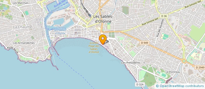localisation de l'entreprise SAS NLDCUT LES SABLES à LES SABLES D'OLONNE
