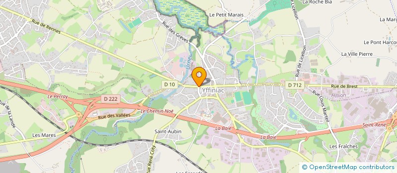 localisation de l'entreprise SAS NLEJ  YFFINIAC