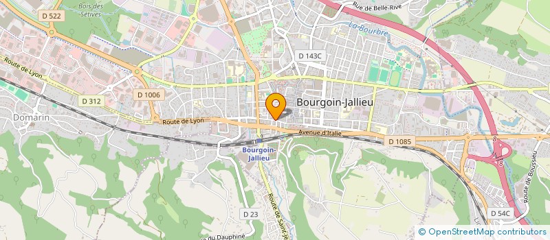 localisation de l'entreprise SAS NM ARCHI&HOST  BOURGOIN-JALLIEU