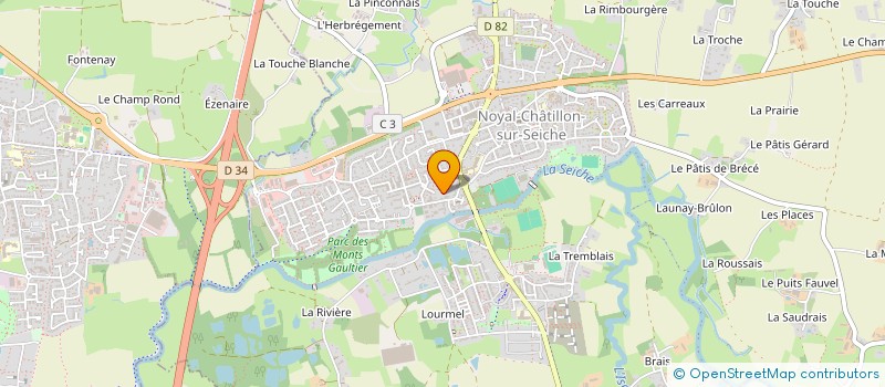 localisation de l'entreprise SAS NMDF  NOYAL-CHATILLON-SUR-SEICHE