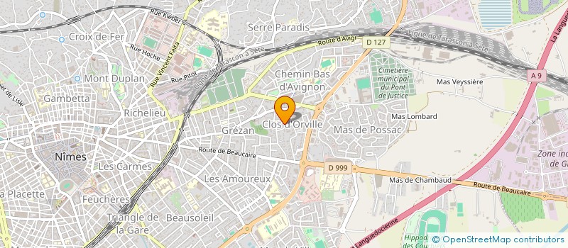 localisation de l'entreprise SAS NOBEL AUTO  NIMES