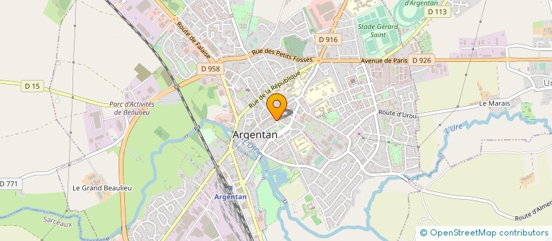 localisation de l'entreprise SAS NORMANDIE PROPRIETES SERVICES à ARGENTAN