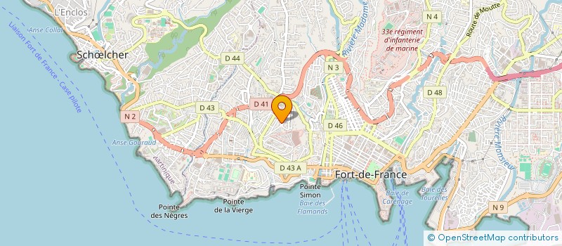 localisation de l'entreprise SAS NOTIMMO 972 à FORT-DE-FRANCE
