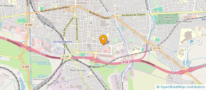localisation de l'entreprise SAS NOUVELLE DES ETS MARIUS à CALAIS