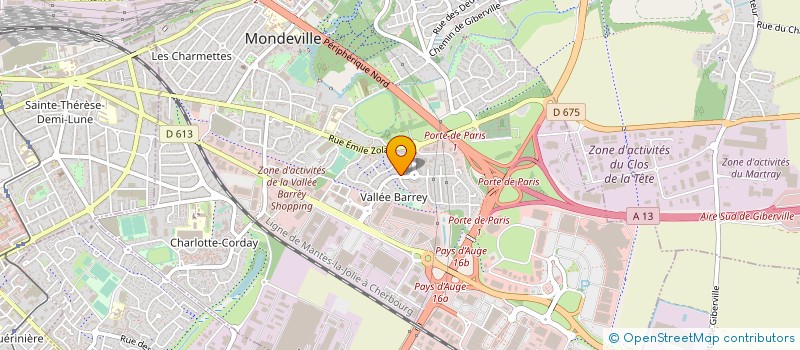 localisation de l'entreprise SAS NOYON LOGISTIQUE à MONDEVILLE
