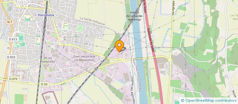 localisation de l'entreprise SAS NT  PIERRELATTE