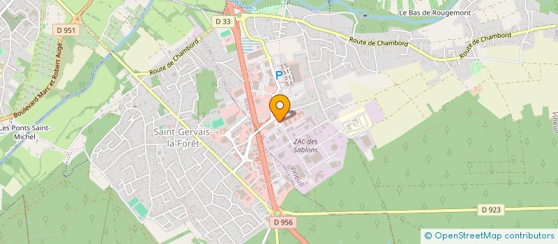 localisation de l'entreprise SAS O.3.B à VINEUIL
