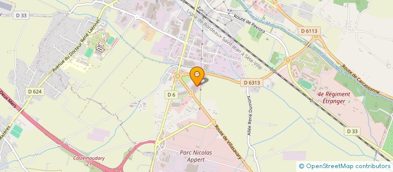 localisation de l'entreprise SAS O'CASTEL  CASTELNAUDARY