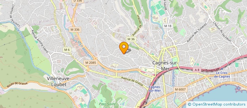 localisation de l'entreprise SAS O'MEA à CAGNES-SUR-MER