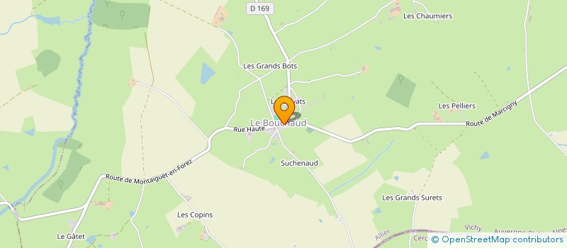 localisation de l'entreprise SAS O PAIN DE CAMPAGNE  LE BOUCHAUD