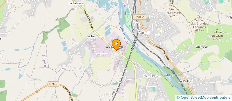 localisation de l'entreprise SAS  O'PNEUS  ABREST