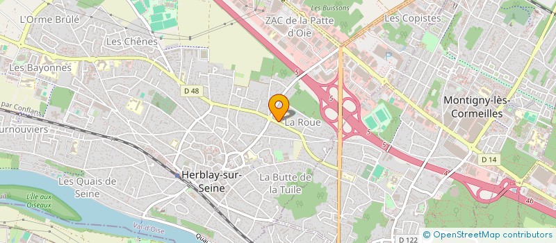 localisation de l'entreprise SAS O&T  HERBLAY-SUR-SEINE