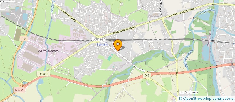 localisation de l'entreprise SAS OBM  BONSON