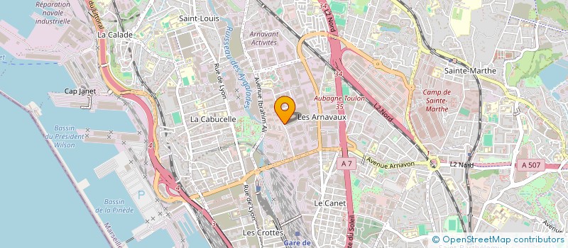 localisation de l'entreprise SAS ODAYA CHARITYCLIC à MARSEILLE