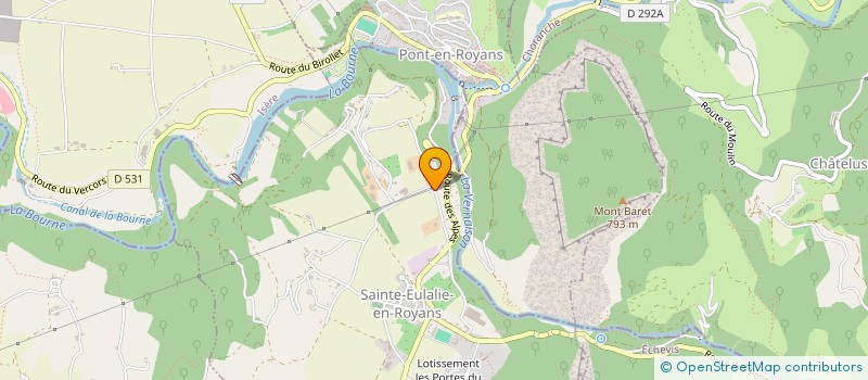 localisation de l'entreprise SAS ODEYER TRAVAUX PUBLICS  SAINTE-EULALIE-EN-ROYANS