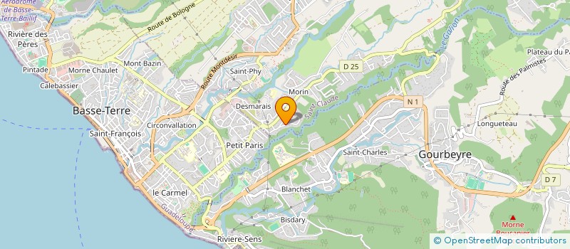 localisation de l'entreprise SAS ODONTECH' à SAINT-CLAUDE