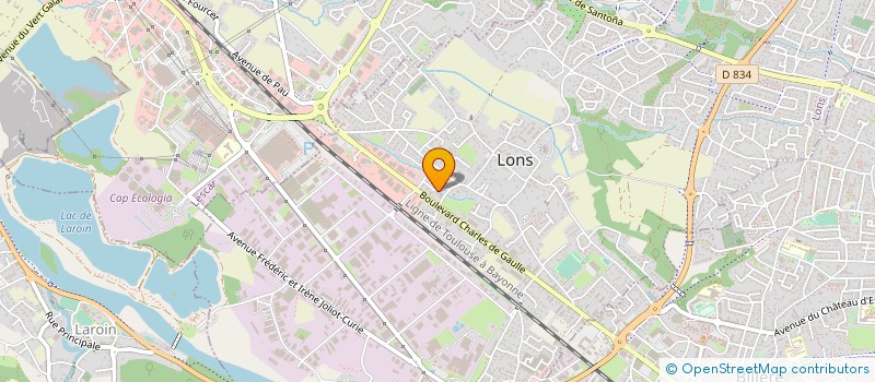 localisation de l'entreprise SAS ODYSSEE GESTION à LONS