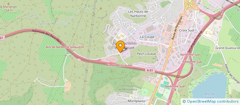 localisation de l'entreprise SAS OENOPROTECT  NARBONNE