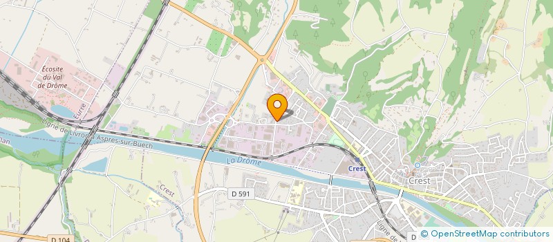 localisation de l'entreprise SAS OFM PARC  CREST