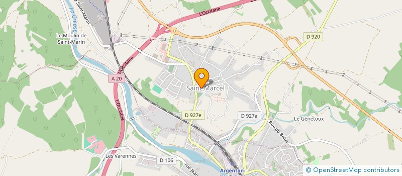 localisation de l'entreprise SAS OG à BADECON-LE-PIN