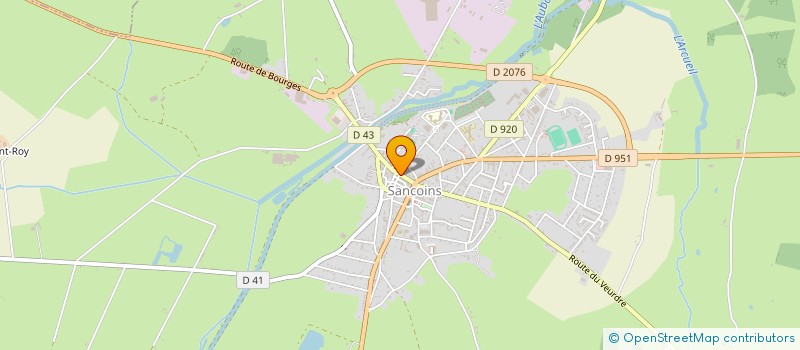 localisation de l'entreprise SAS OGER à SANCOINS