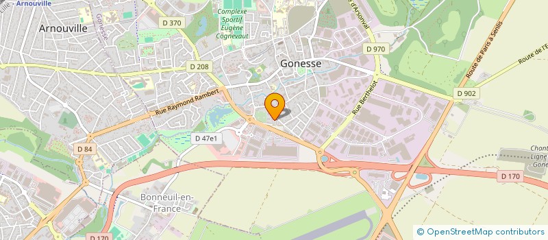 localisation de l'entreprise SAS OGGERO  GONESSE