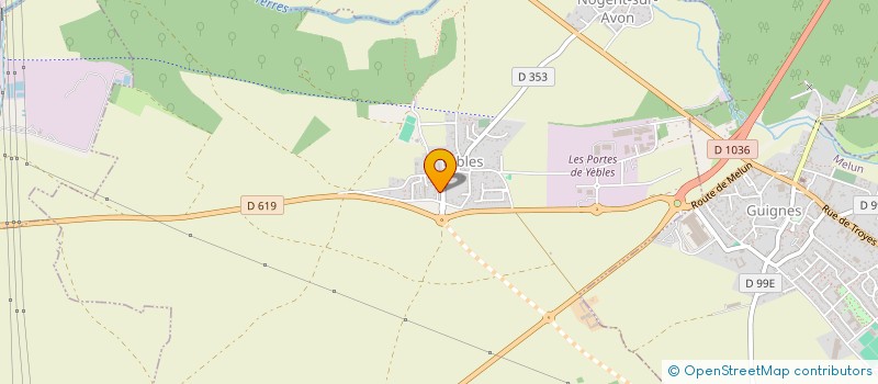 localisation de l'entreprise SAS OLIVEIRA J  YEBLES