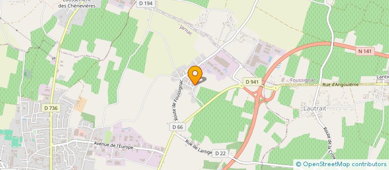localisation de l'entreprise SAS OLIVIER PREVOTEAU à JARNAC