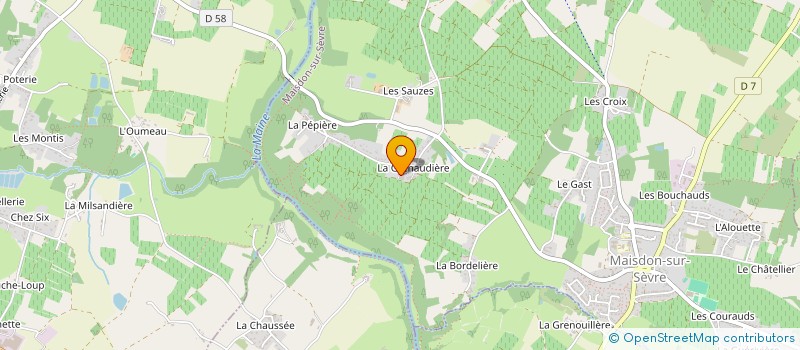 localisation de l'entreprise SAS OLLIVIER COTTENCEAU à MAISDON-SUR-SEVRE