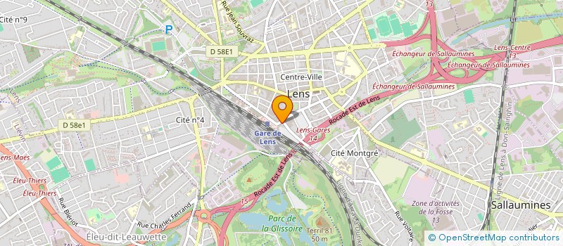 localisation de l'entreprise SAS  OMEX  LENS