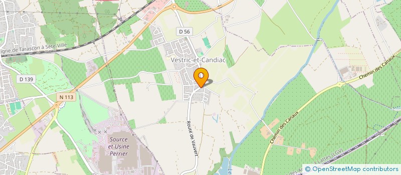 localisation de l'entreprise SAS OMG PADEL  VESTRIC-ET-CANDIAC