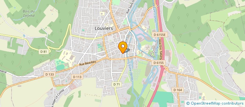 localisation de l'entreprise SAS ONFROY  LOUVIERS