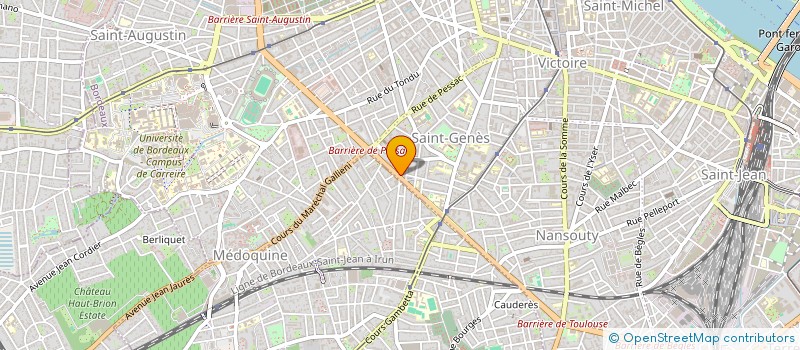 localisation de l'entreprise SAS ONGLE FORMATION  BORDEAUX