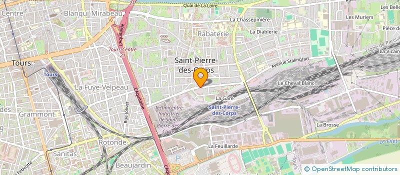 localisation de l'entreprise SAS OPCF  SAINT-PIERRE-DES-CORPS