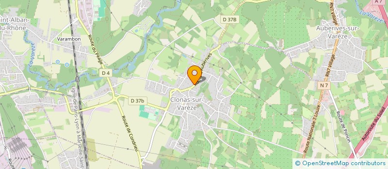 localisation de l'entreprise SAS OPEX ING  CLONAS-SUR-VAREZE