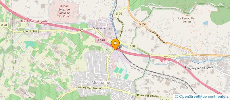 localisation de l'entreprise SAS OPTICIM  LA CRAU