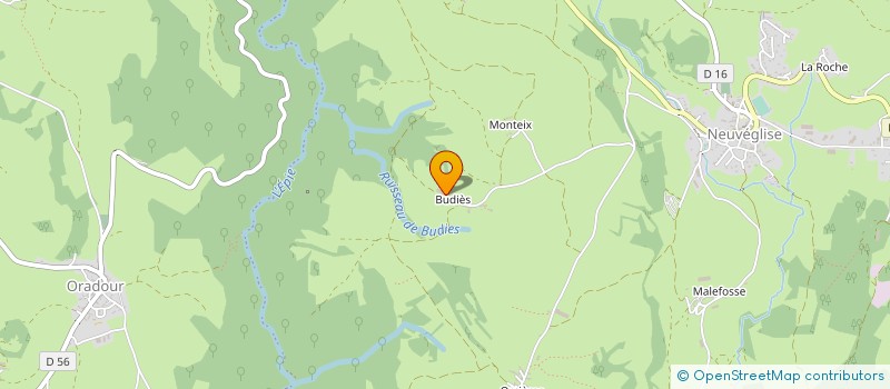 localisation de l'entreprise SAS ORCIERES ENERGIES à NEUVEGLISE-SUR-TRUYERE