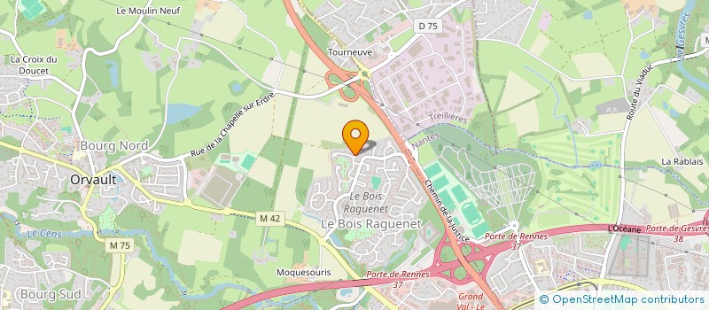 localisation de l'entreprise SAS ORDICIA.COM à ORVAULT