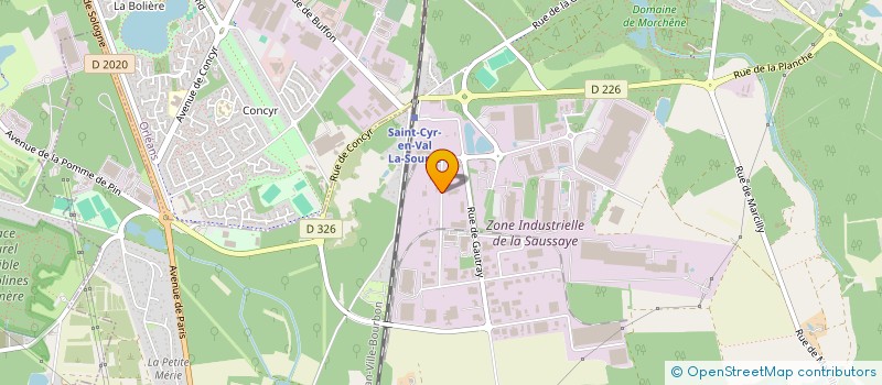 localisation de l'entreprise SAS ORLEANS LES BRUYERES à SAINT-CYR-EN-VAL
