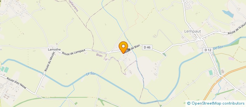 localisation de l'entreprise SAS ORPAL  LEMPAUT