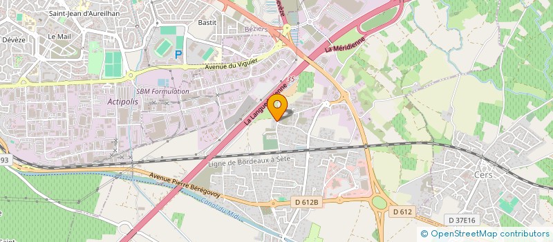 localisation de l'entreprise SAS ORTEGA à VILLENEUVE-LES-BEZIERS