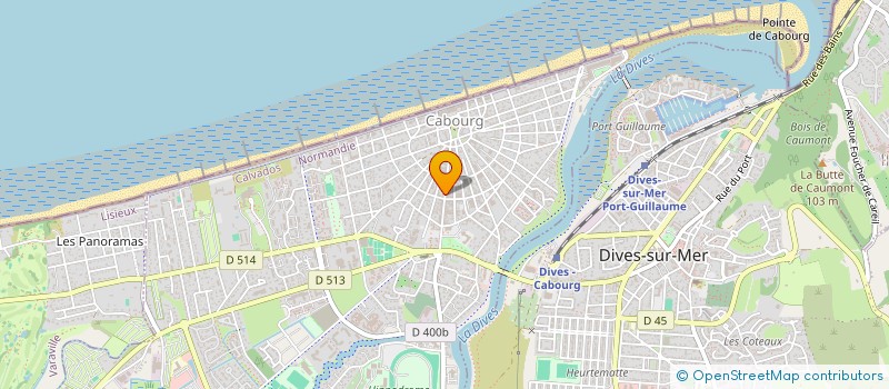 localisation de l'entreprise SAS OTB  CABOURG