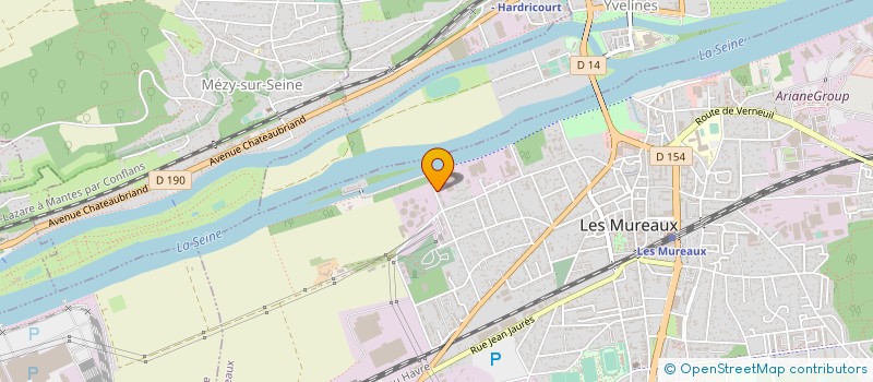 localisation de l'entreprise SAS OUEST BARDAGE à LES MUREAUX