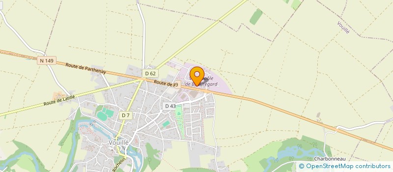 localisation de l'entreprise SAS OUEST VIENNE ESPACE ENTREPRISES à VOUILLE