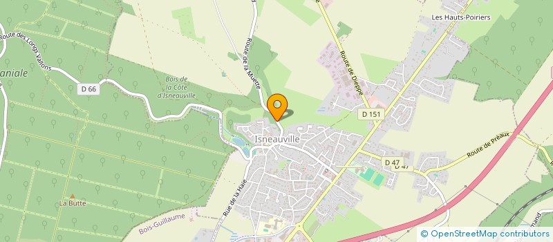 localisation de l'entreprise SAS OUF  ISNEAUVILLE