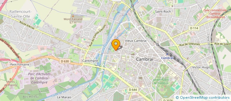 localisation de l'entreprise SAS  P.BARRIERE CONSULTANT LOGISTIQUE  CAMBRAI