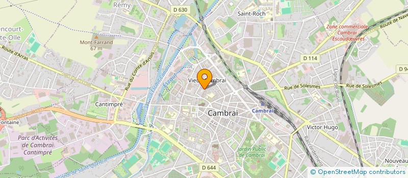 localisation de l'entreprise SAS P.L.M à CAMBRAI