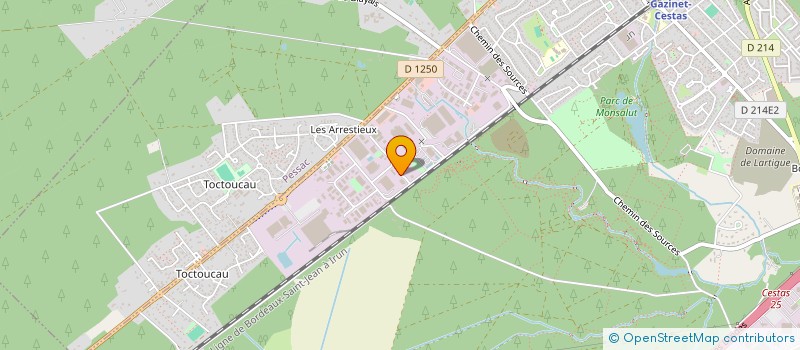 localisation de l'entreprise SAS P LURAGHI  CESTAS