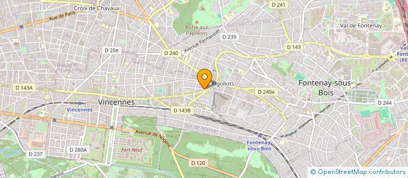 localisation de l'entreprise SAS P.S.F à VINCENNES