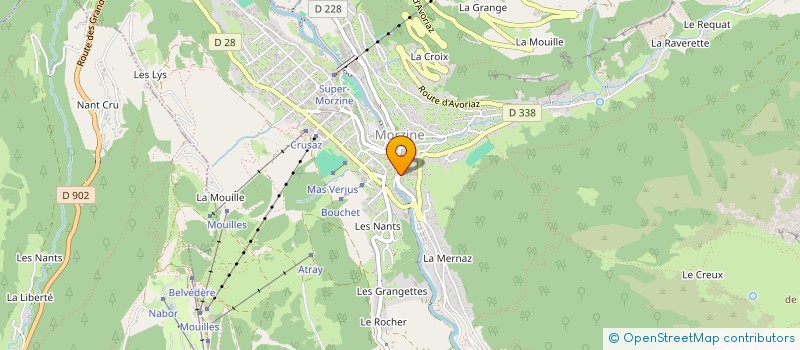 localisation de l'entreprise SAS P2B à MORZINE